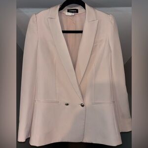 Express Women's Light Pink Suit Jacket